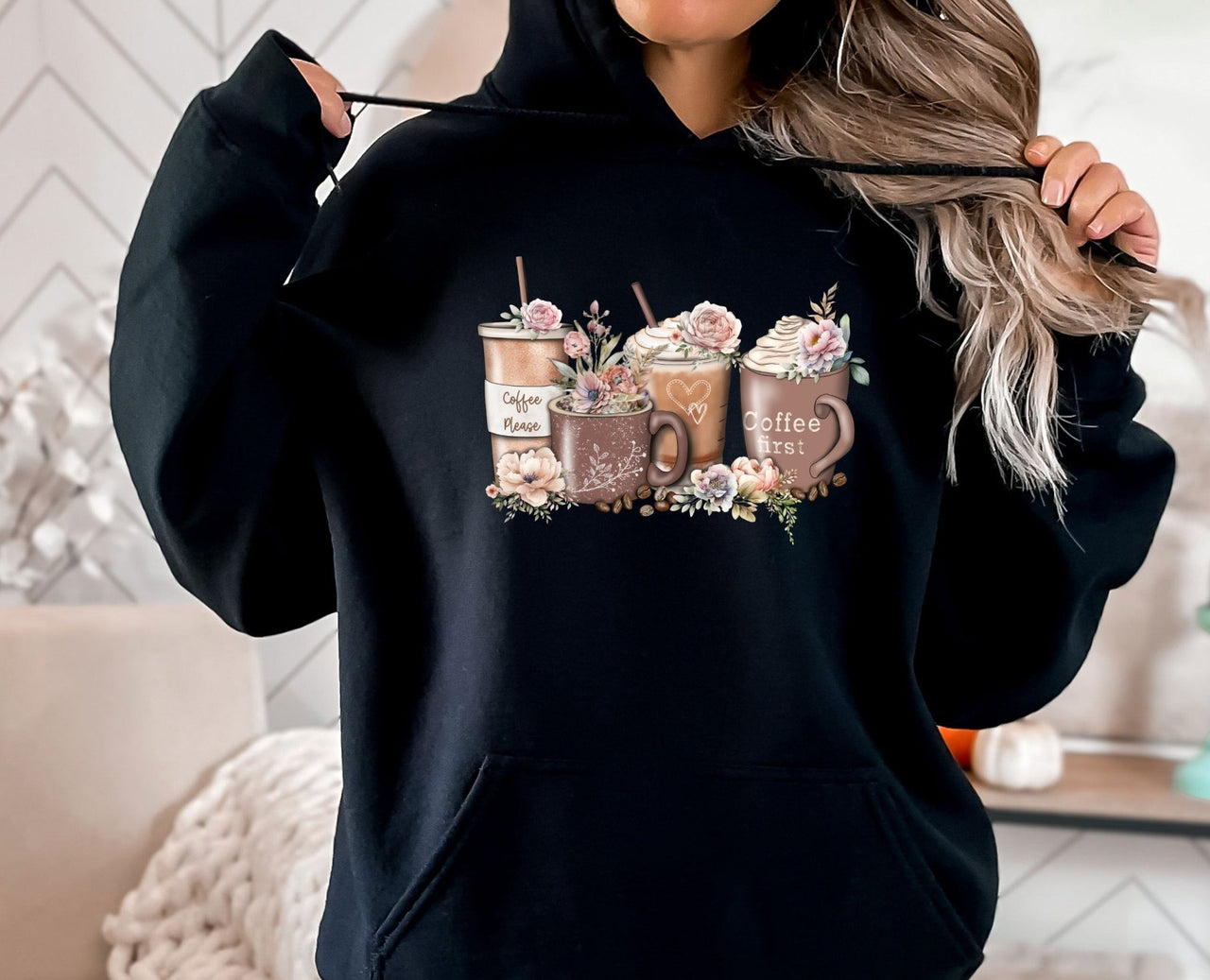 Cute Coffee Hoodie - lismoreboutique - Hoodie - Coffee_Addict_Hoodie