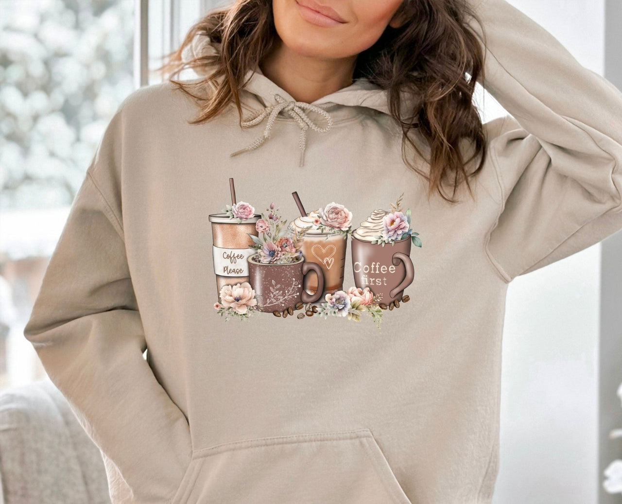 Cute Coffee Hoodie - lismoreboutique - Hoodie - Coffee_Addict_Hoodie