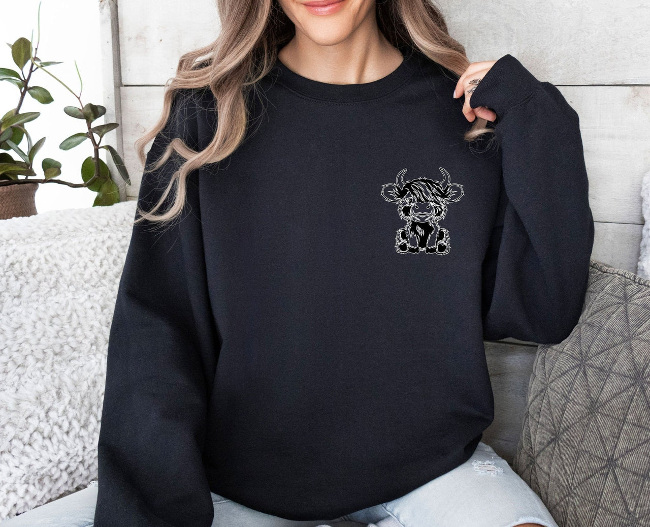 Cute Cow Sweatshirt - lismoreboutique - Sweatshirt - Cow_Lovers_Gift