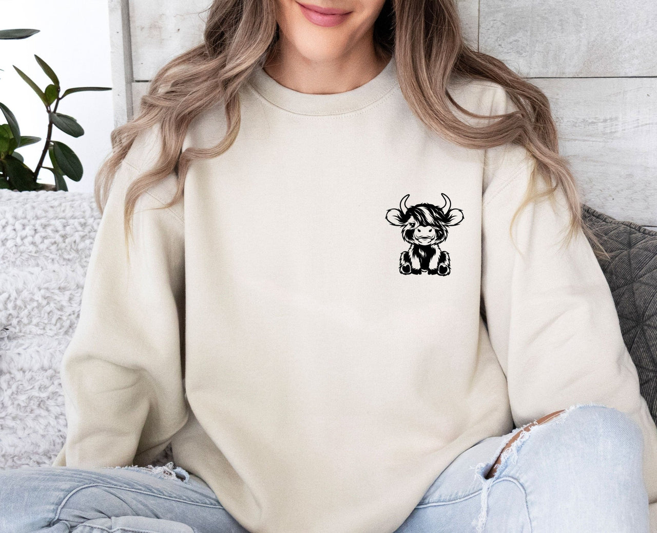 Cute Cow Sweatshirt - lismoreboutique - Sweatshirt - Cow_Lovers_Gift