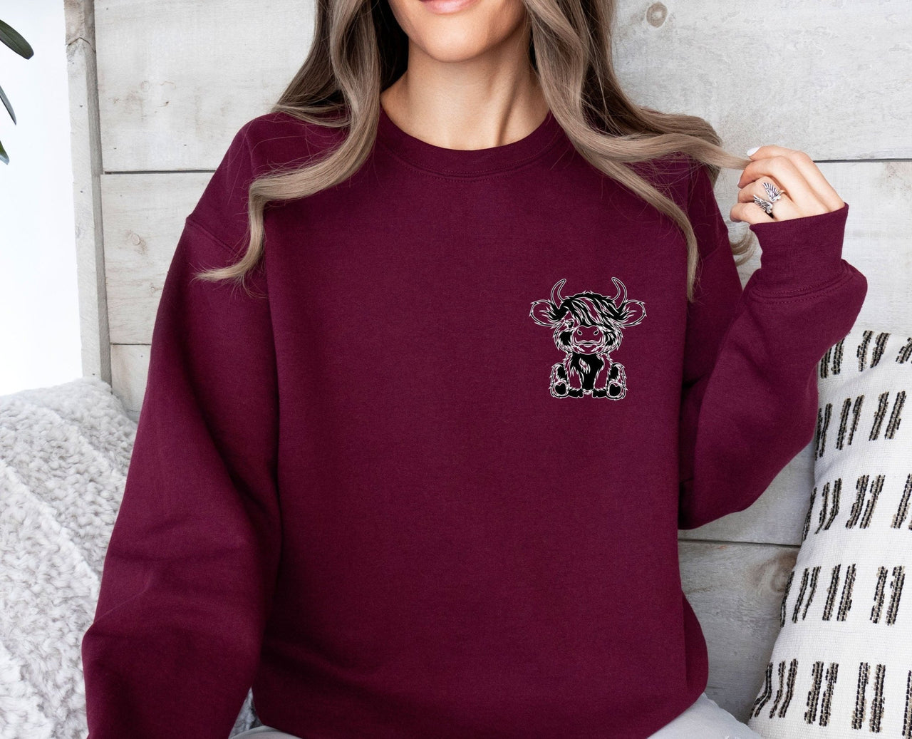 Cute Cow Sweatshirt - lismoreboutique - Sweatshirt - Cow_Lovers_Gift