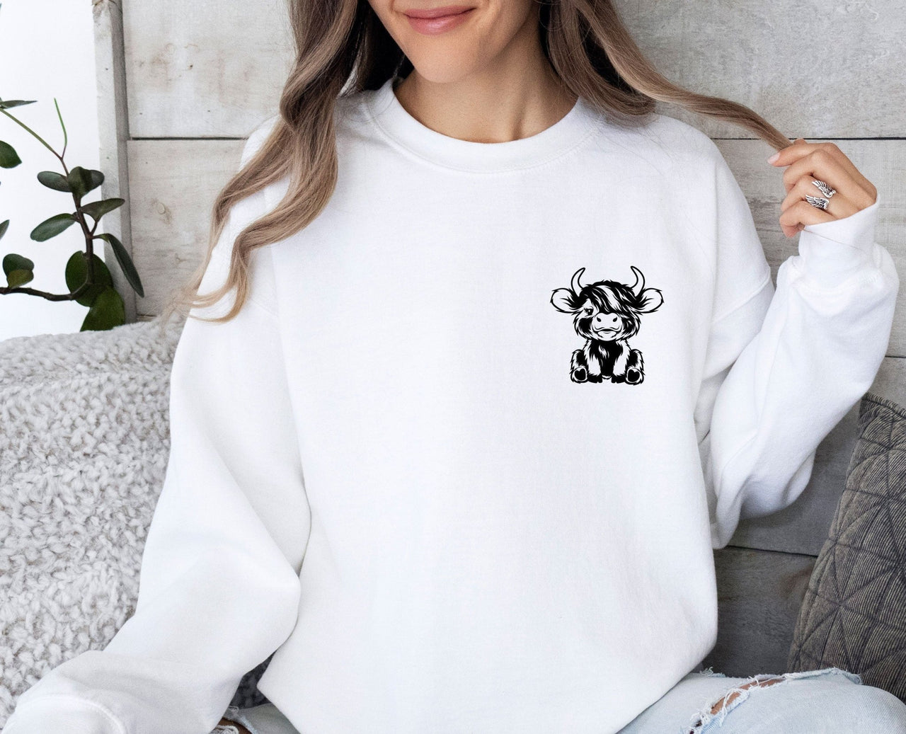 Cute Cow Sweatshirt - lismoreboutique - Sweatshirt - Cow_Lovers_Gift