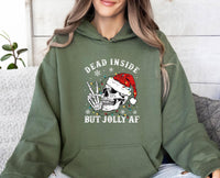 Thumbnail for Dead Inside Christmas Hoodie - lismoreboutique - Hoodie - christmas_goth_gift