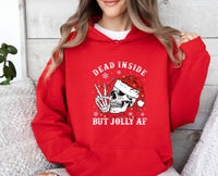 Thumbnail for Dead Inside Christmas Hoodie - lismoreboutique - Hoodie - christmas_goth_gift