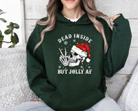 Thumbnail for Dead Inside Christmas Hoodie - lismoreboutique - Hoodie - christmas_goth_gift