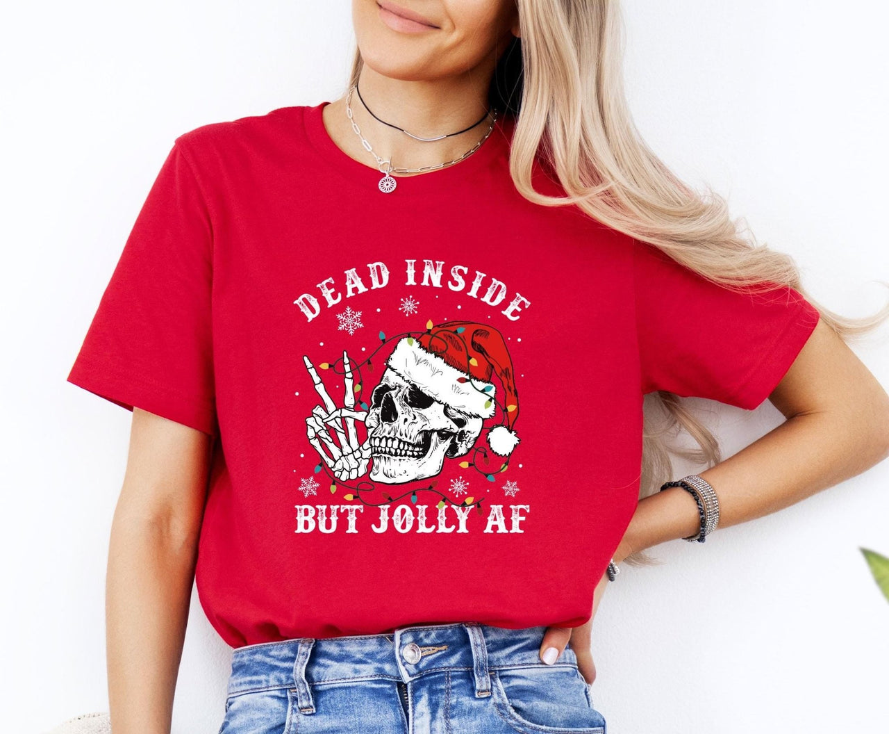 Dead Inside Christmas Shirt - lismoreboutique - Unisex T-Shirt - christmas_party_tee