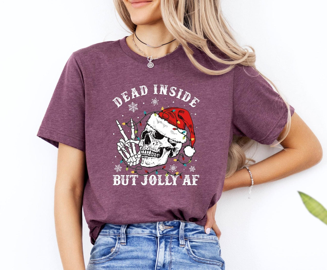 Dead Inside Christmas Shirt - lismoreboutique - Unisex T-Shirt - christmas_party_tee