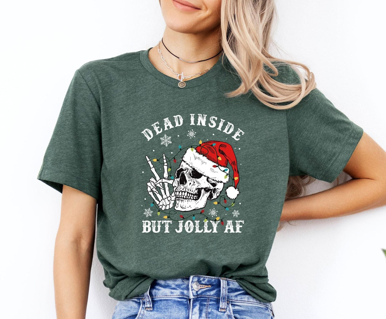 Dead Inside Christmas Shirt - lismoreboutique - Unisex T-Shirt - christmas_party_tee