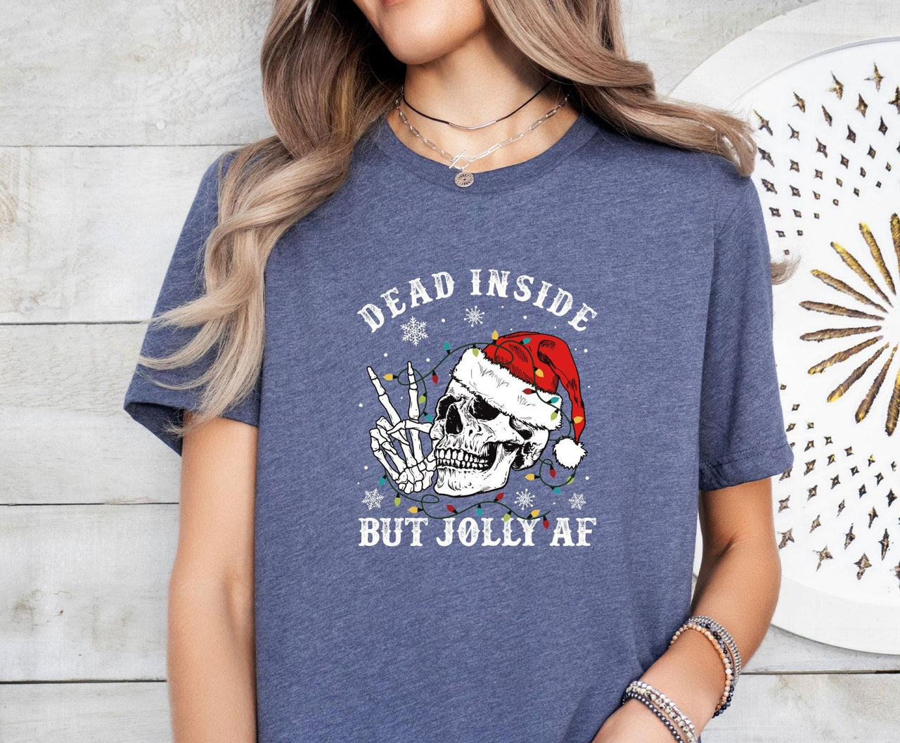 Dead Inside Christmas Shirt - lismoreboutique - Unisex T-Shirt - christmas_party_tee