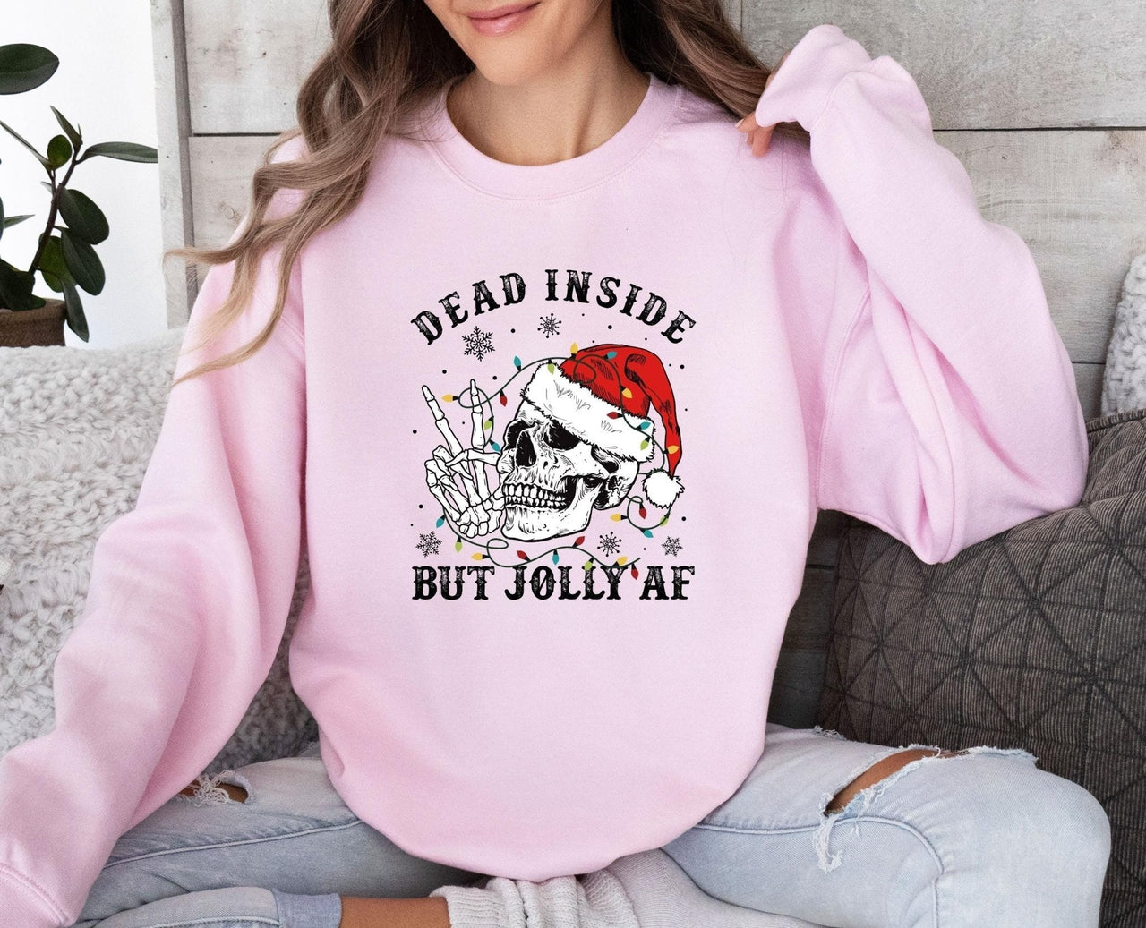 Dead Inside Sweatshirt - Lismore Boutique - Sweatshirt - Christmas_Crewneck