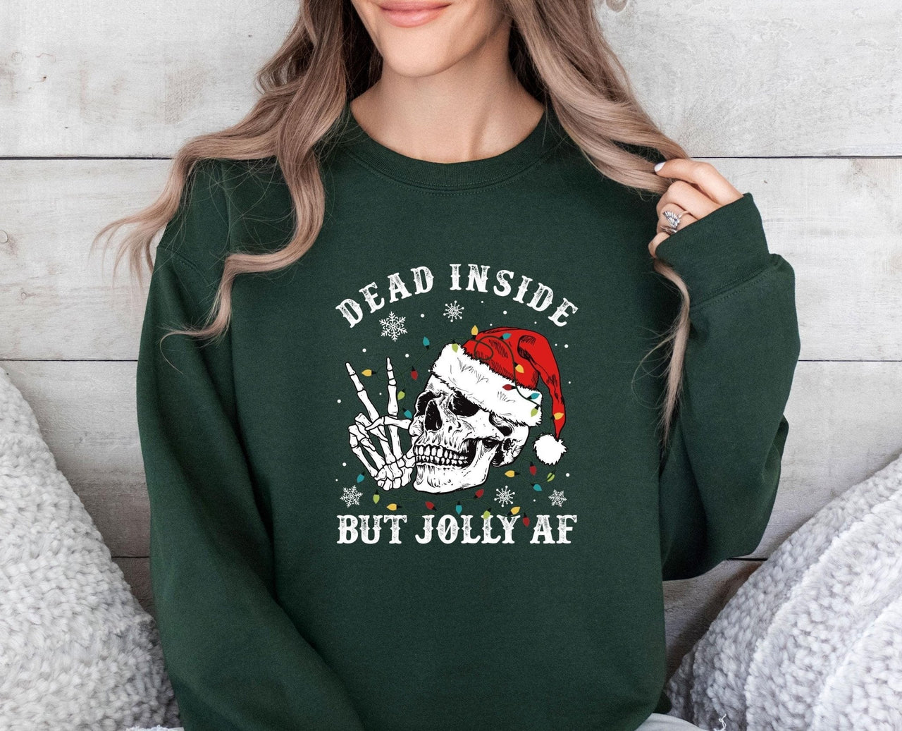 Dead Inside Sweatshirt - Lismore Boutique - Sweatshirt - Christmas_Crewneck