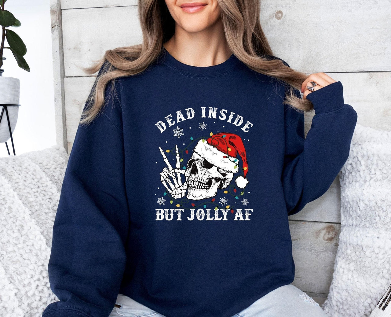 Dead Inside Sweatshirt - Lismore Boutique - Sweatshirt - Christmas_Crewneck