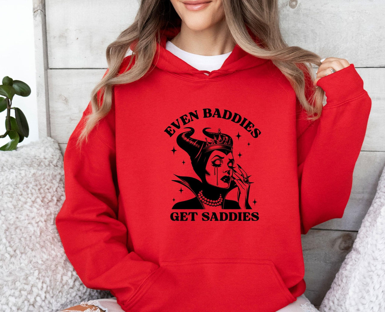 Even Baddies Get Saddies Hoodie - lismoreboutique - Hoodie - depression_hoodie