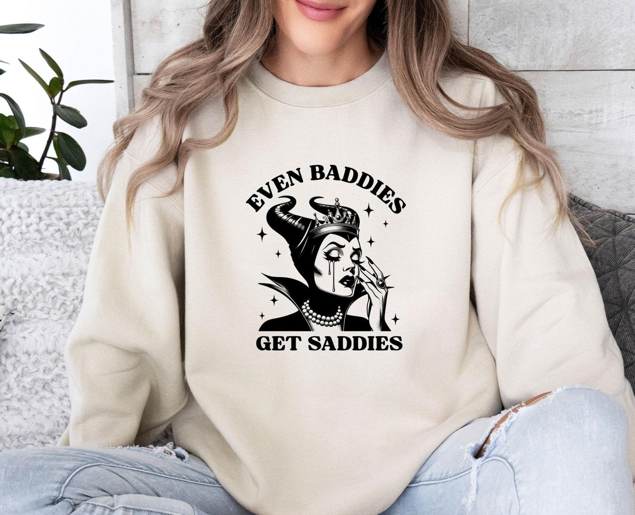 Even Baddies Get Saddies Sweatshirt - Lismore Boutique - Sweatshirt - depression_sweater