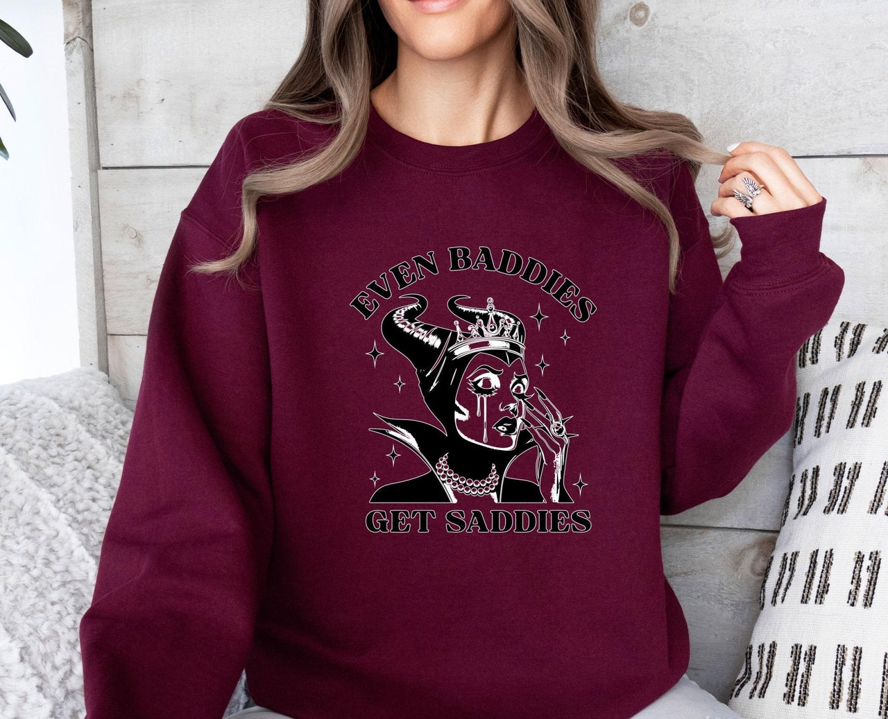 Even Baddies Get Saddies Sweatshirt - Lismore Boutique - Sweatshirt - depression_sweater