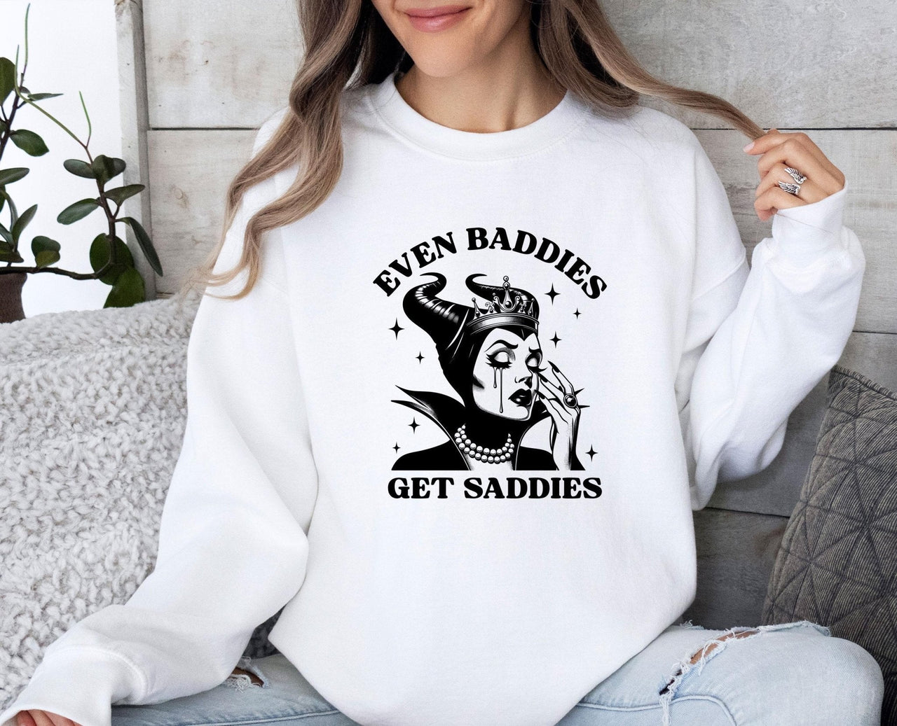 Even Baddies Get Saddies Sweatshirt - Lismore Boutique - Sweatshirt - depression_sweater