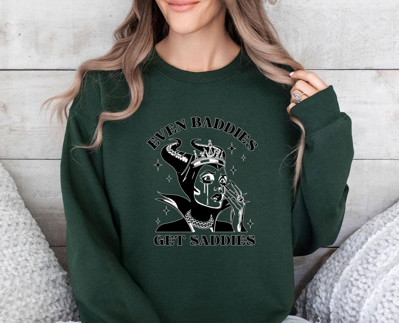 Even Baddies Get Saddies Sweatshirt - Lismore Boutique - Sweatshirt - depression_sweater