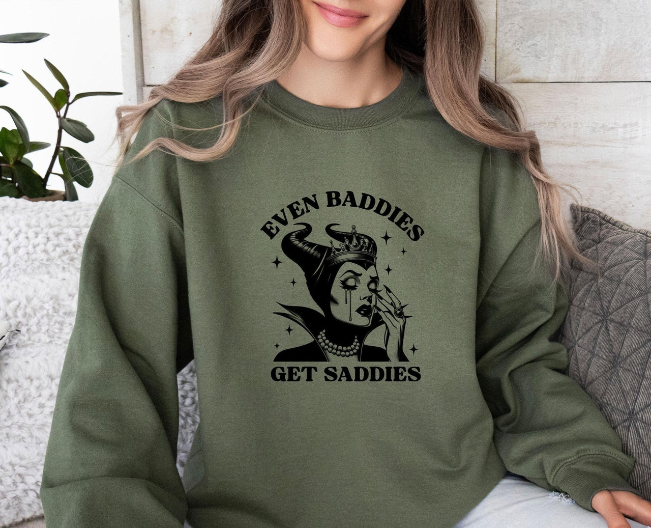 Even Baddies Get Saddies Sweatshirt - Lismore Boutique - Sweatshirt - depression_sweater