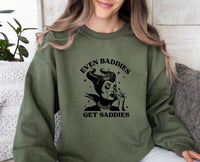 Thumbnail for Even Baddies Get Saddies Sweatshirt - Lismore Boutique - Sweatshirt - depression_sweater