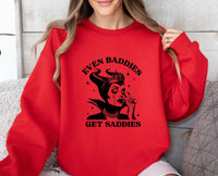 Thumbnail for Even Baddies Get Saddies Sweatshirt - lismoreboutique - Sweatshirt - depression_sweater