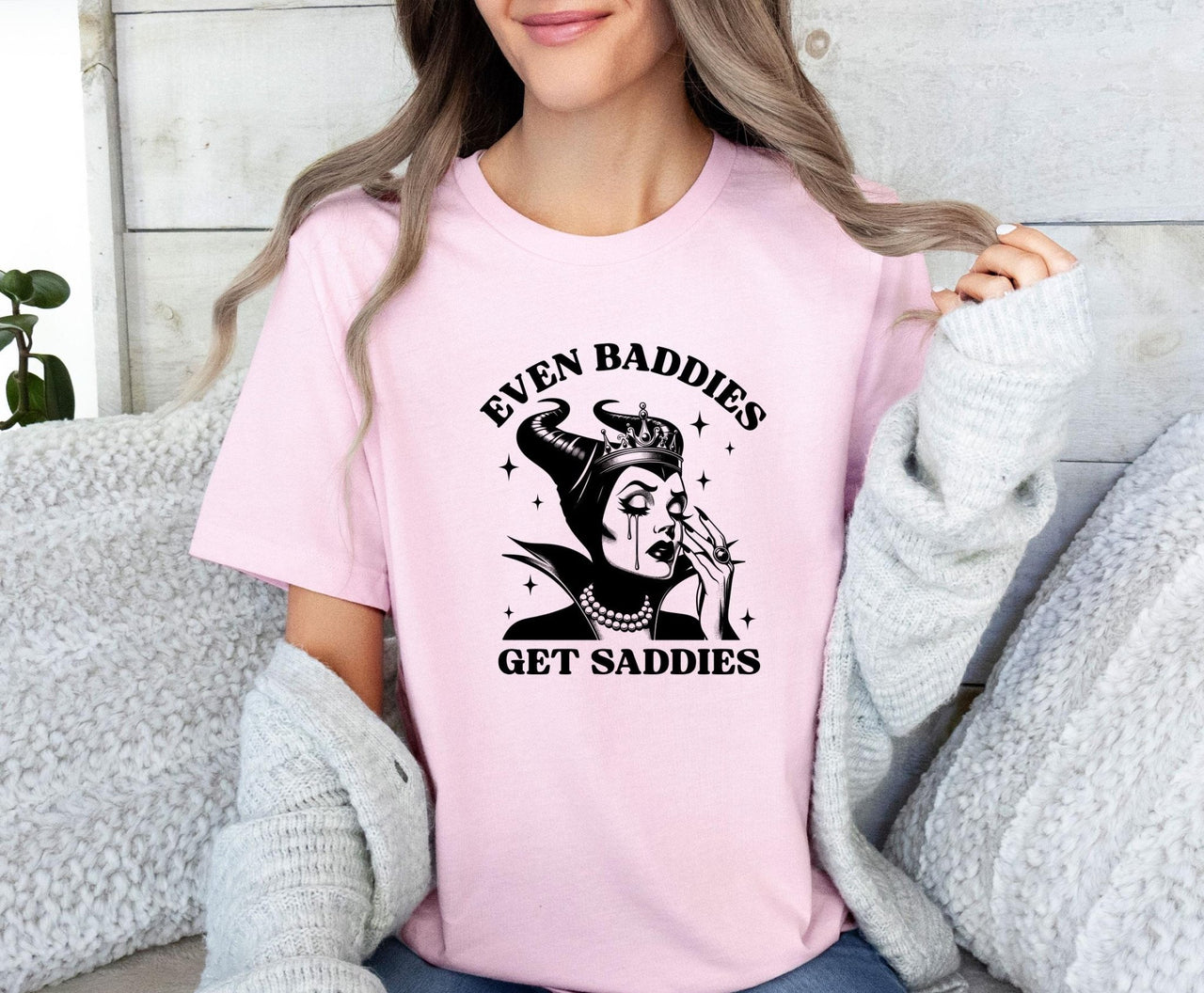 Even Baddies Get Saddies Tee - lismoreboutique - Unisex T-Shirt - depression_shirt