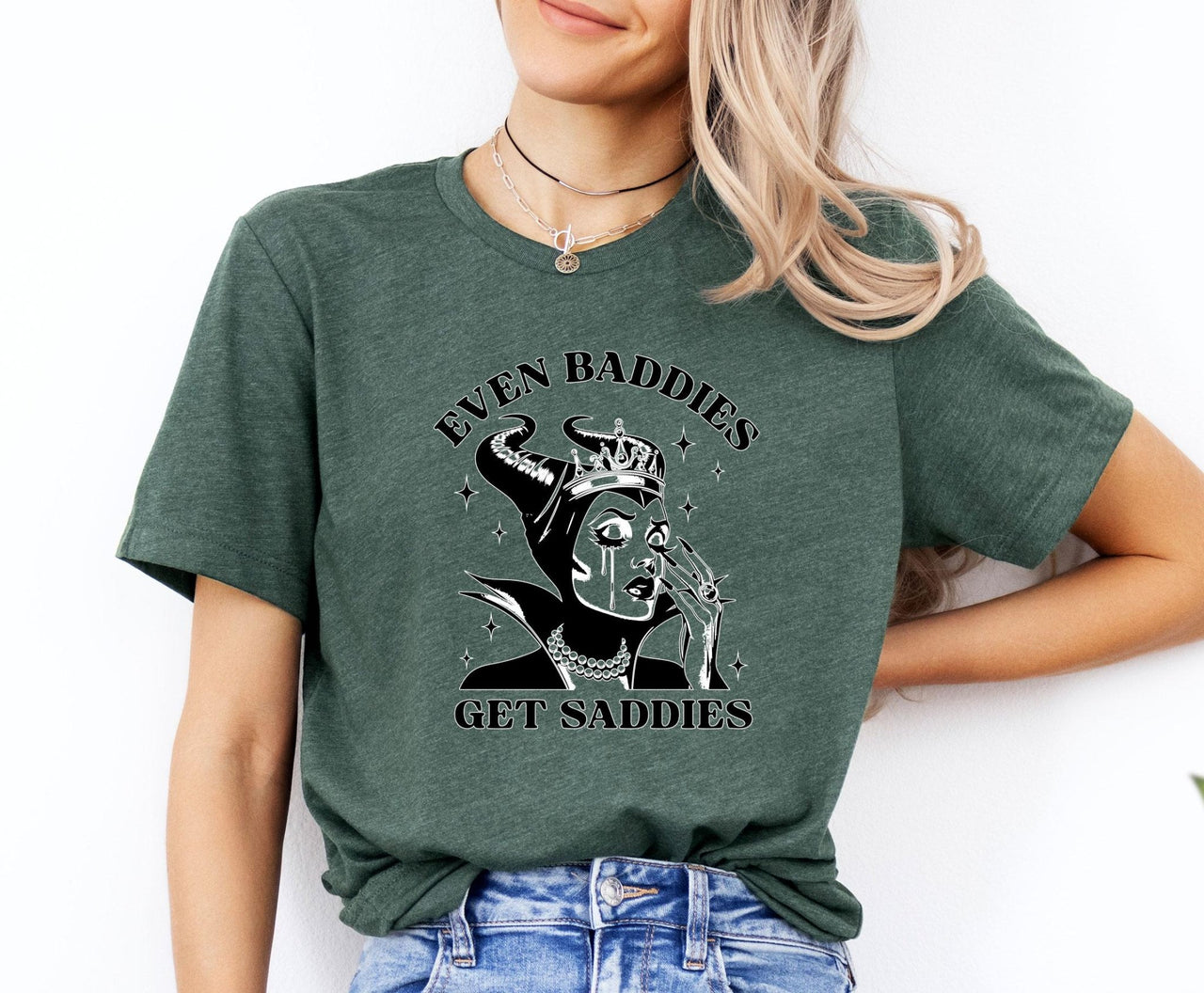 Even Baddies Get Saddies Tee - lismoreboutique - Unisex T-Shirt - depression_shirt