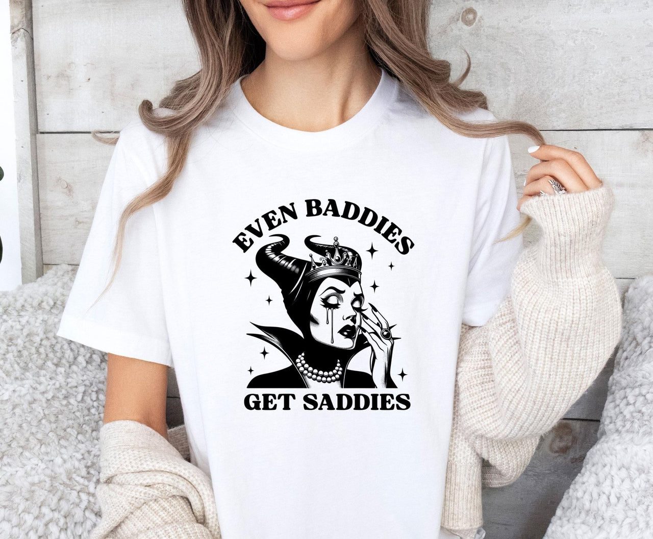 Even Baddies Get Saddies Tee - lismoreboutique - Unisex T-Shirt - depression_shirt