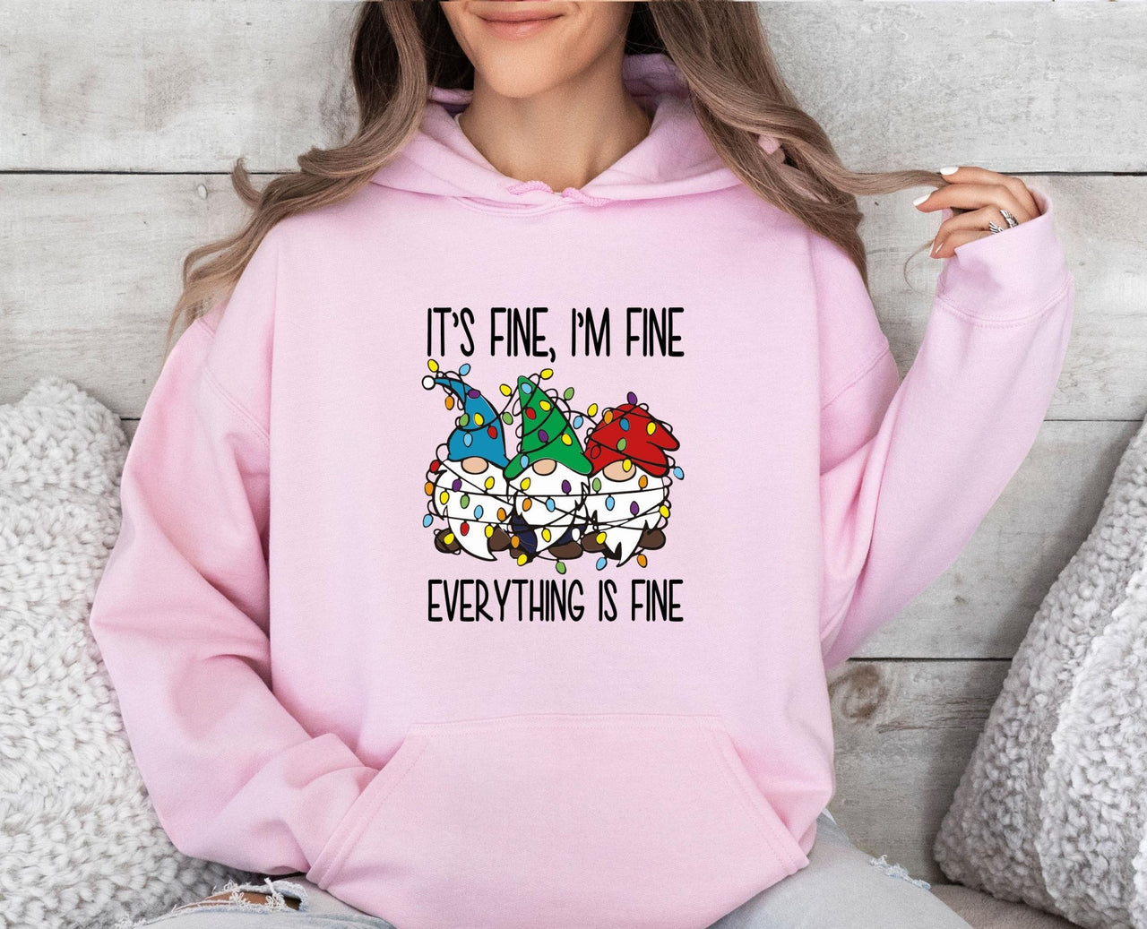 Everything is Fine Hoodie - lismoreboutique - Hoodie - christmas_hoodie