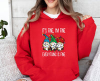 Thumbnail for Everything is Fine Hoodie - lismoreboutique - Hoodie - christmas_hoodie