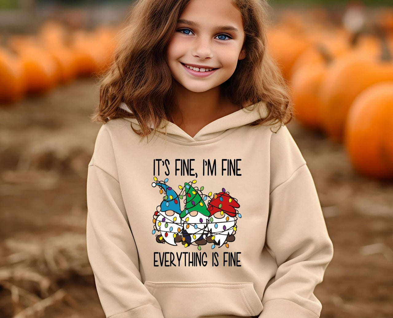 Everything is Fine Hoodie - lismoreboutique - Hoodie - christmas_hoodie