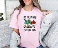 Thumbnail for Everything is Fine Shirt - lismoreboutique - Unisex T-Shirt - christmas_lights_tee