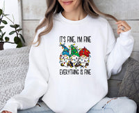 Thumbnail for Everything is Fine Sweatshirt - lismoreboutique - Sweatshirt - christmas_eve_gift