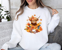 Thumbnail for Fall Cow Sweatshirt - Lismore Boutique - Sweatshirt - autumn_cow_sweater