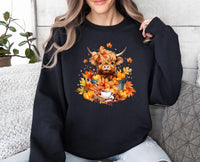 Thumbnail for Fall Cow Sweatshirt - Lismore Boutique - Sweatshirt - autumn_cow_sweater