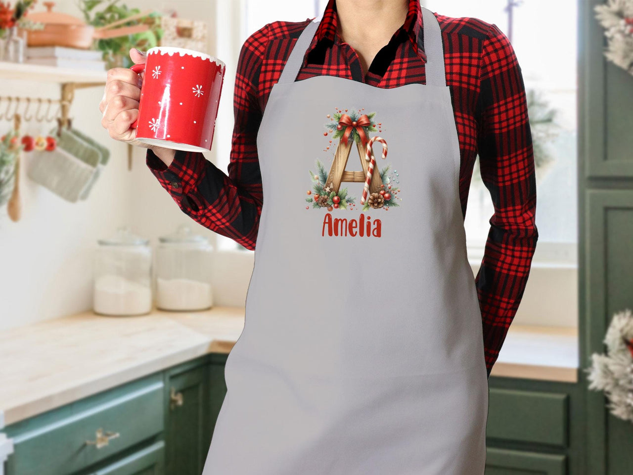 Family Christmas Apron - lismoreboutique - baking_apron