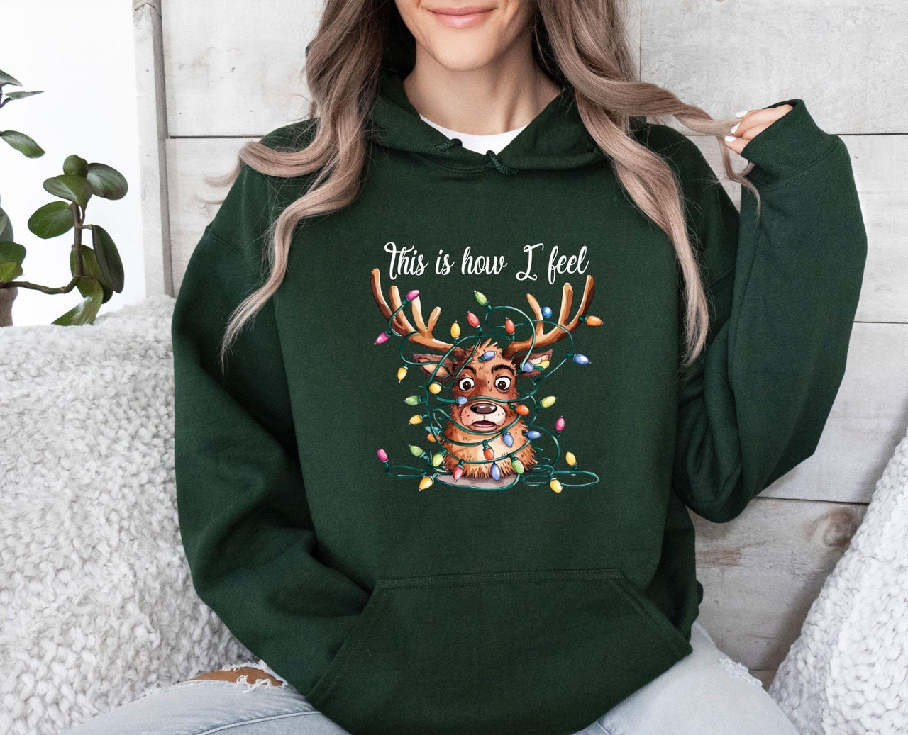 Funny Christmas Hoodie - lismoreboutique - Hoodie - Christmas_Deer_Top