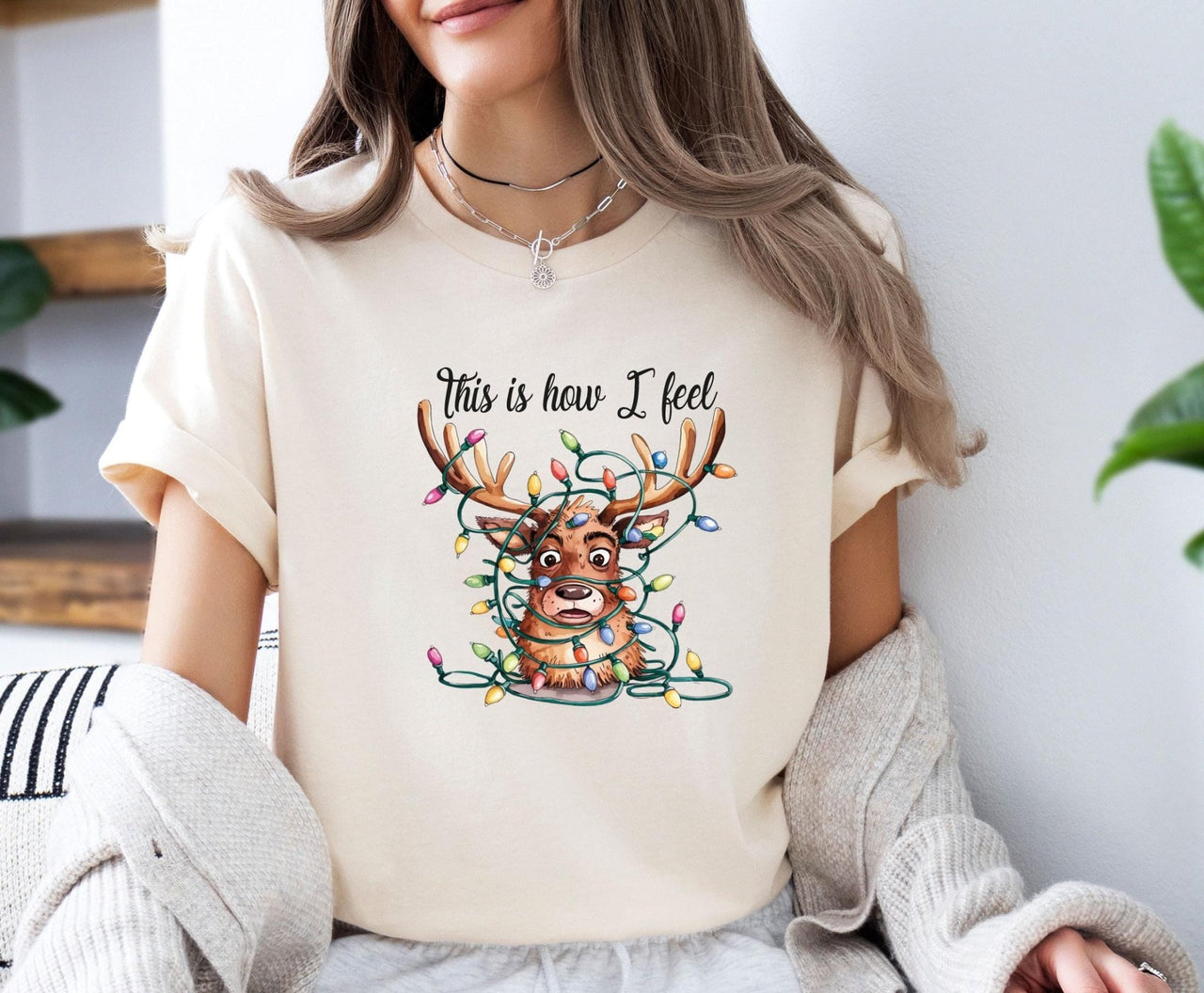 Funny Christmas Shirt - lismoreboutique - Unisex T-Shirt - Christmas_Deer_Tee