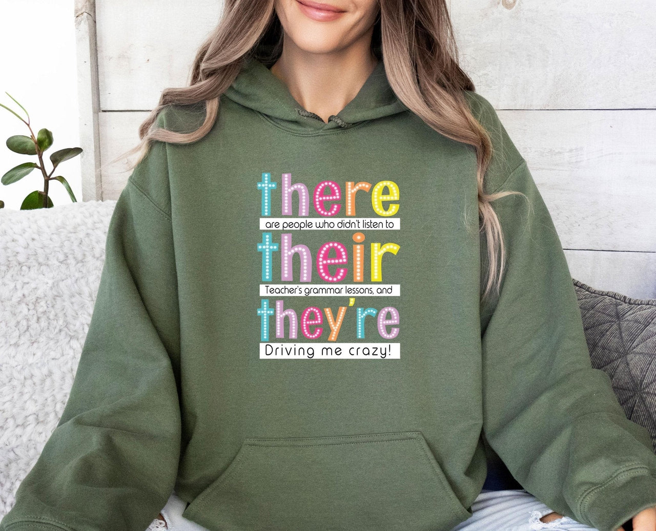 Funny Grammar Hoodie - Lismore Boutique - Hoodie - back_to_school_gift