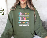 Thumbnail for Funny Grammar Hoodie - Lismore Boutique - Hoodie - back_to_school_gift