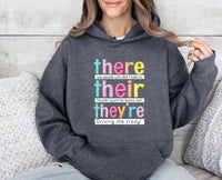 Thumbnail for Funny Grammar Hoodie - Lismore Boutique - Hoodie - back_to_school_gift