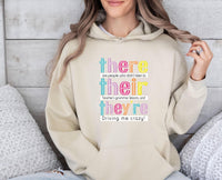Thumbnail for Funny Grammar Hoodie - Lismore Boutique - Hoodie - back_to_school_gift