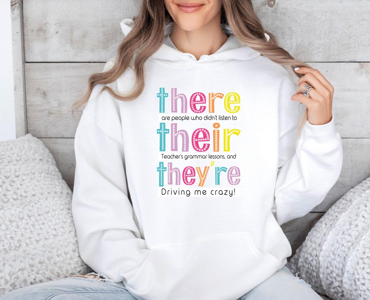 Funny Grammar Hoodie - lismoreboutique - Hoodie - back_to_school_gift