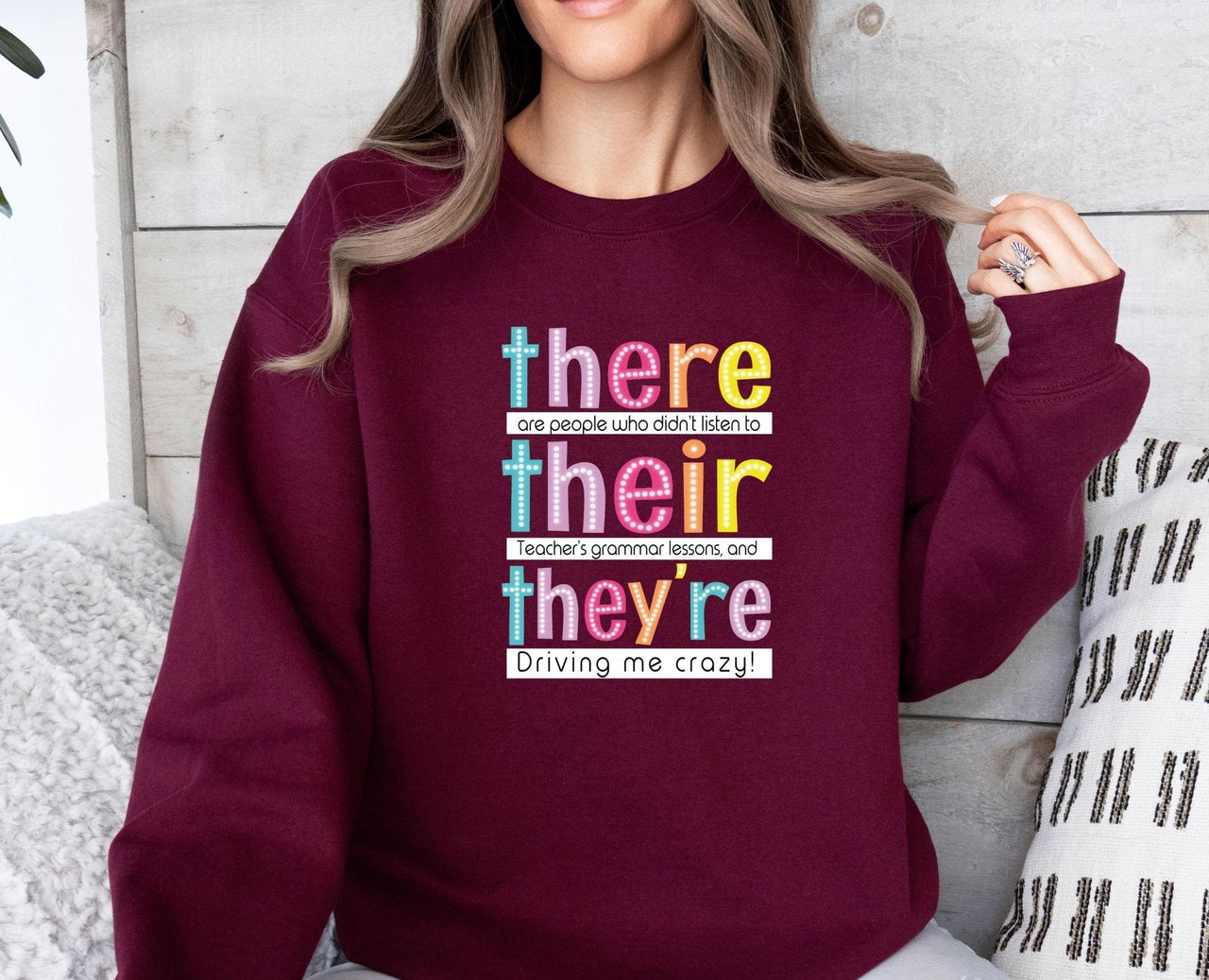 Funny Grammar Sweatshirt - Lismore Boutique - Sweatshirt - back_to_school_gift