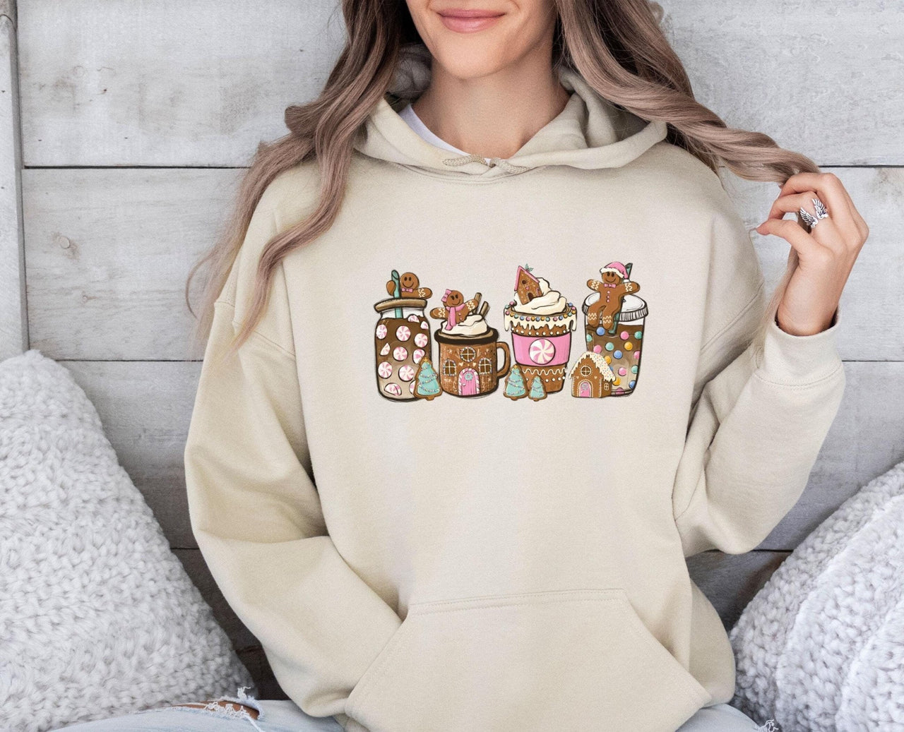 Gingerbread Hoodie - lismoreboutique - Hoodie - Christmas_Coffee