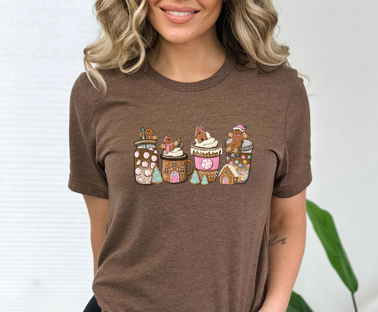 Gingerbread Shirt - lismoreboutique - Unisex T-Shirt - Christmas_Coffee