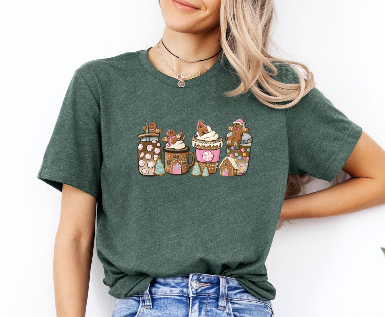 Gingerbread Shirt - lismoreboutique - Unisex T-Shirt - Christmas_Coffee