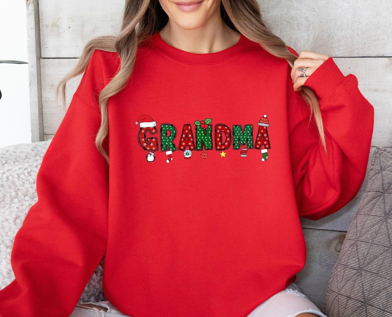 Grandma Christmas Sweatshirt - Lismore Boutique - Sweatshirt - Christmas_Party_Top