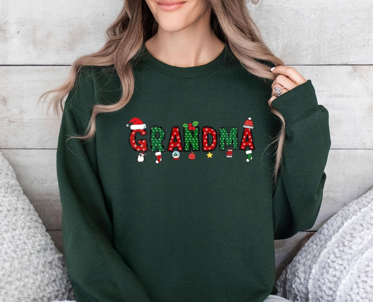 Grandma Christmas Sweatshirt - Lismore Boutique - Sweatshirt - Christmas_Party_Top