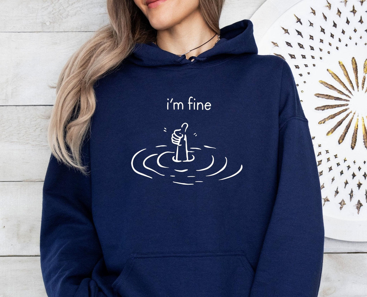 I am Fine Hoodie - Lismore Boutique - Hoodie - everything_is_fine
