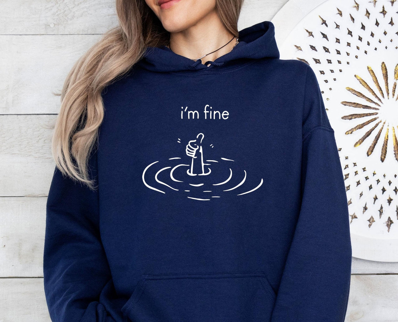 I am Fine Hoodie - lismoreboutique - Hoodie - everything_is_fine